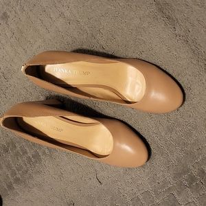 Tan pumps